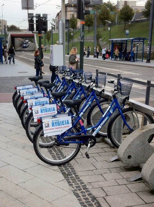 Прокат велосипедов в центре Кракова